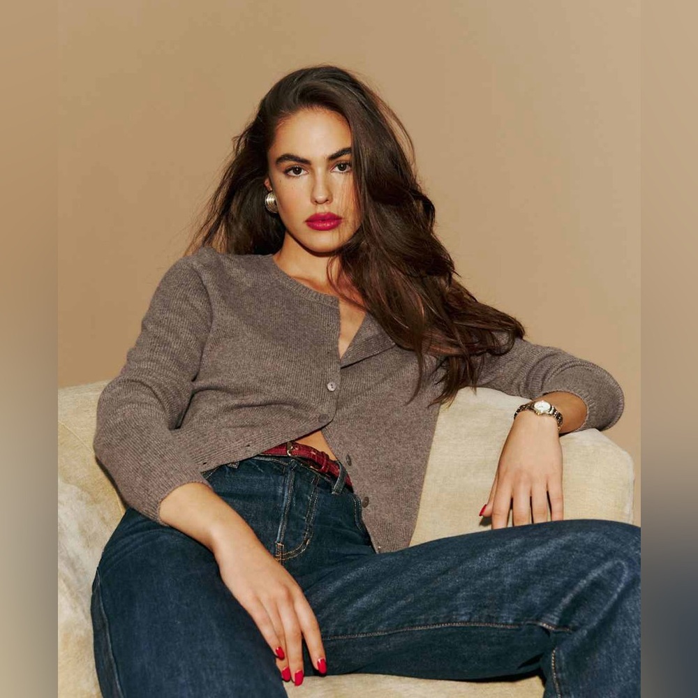 NWOT Reformation Clara Cashmere Crew Cardigan